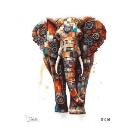 Transfer 25x30cm Tecno-Elefante