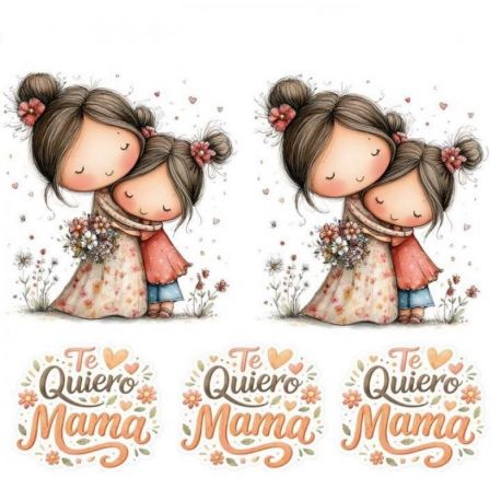 Transfer 24x23cm Para Mama 1