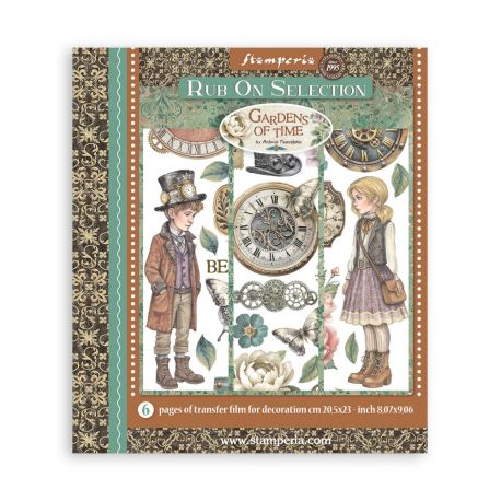 Assortment Rub-On 20.5x23cm - GARDENS OF TIME