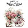Transfer 25x30cm THE FLOWER BIKE