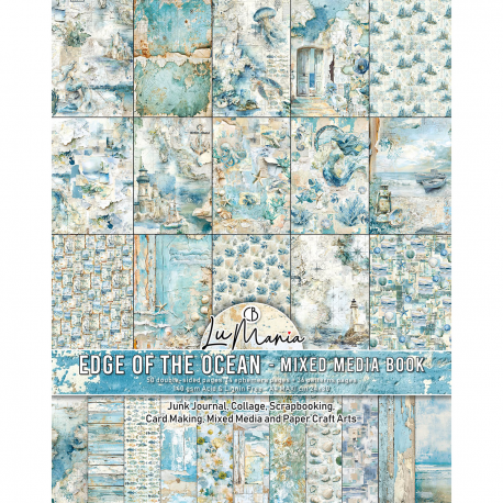 Mixed Media book EDGE OF THE OCEAN A4