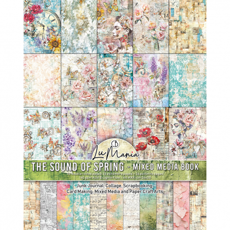 Mixed Media book THE SOUND OF SPRING A4