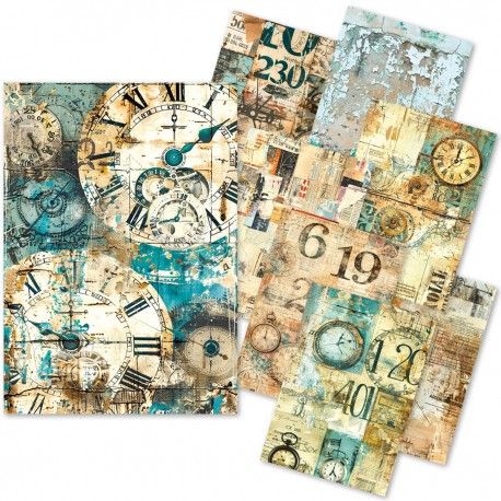 A5 Tissue Paper Set - 24 Sheets FRAGMENTS OF TIME