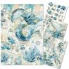 Mixed Media rice paper A4 EDGE OF THE OCEAN