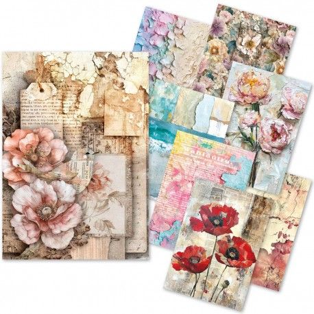 Mixed Media rice paper A5 THE SOUND OF SPRING