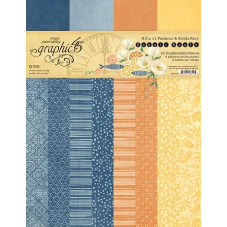 Patterns & Solids Packs "SCENIC ROUTE" de Graphic 45 8.5X11cm