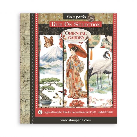 Assortment Rub-On 20.5x23cm - ORIENTAL GARDEN