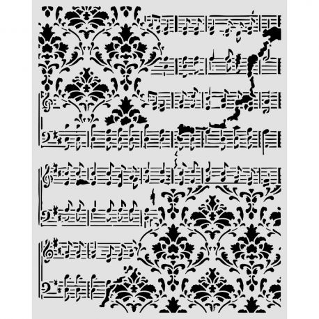 Stencil Stamperia 12x25cm SYMPHONY
