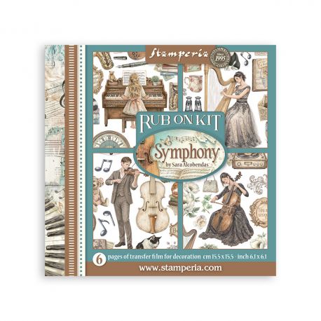 Assortment Rub-On 15.5x15.5cm - SYMPHONY