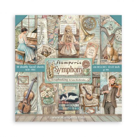 SYMPHONY - 10 hojas 30.5x30.5 (12"x12")