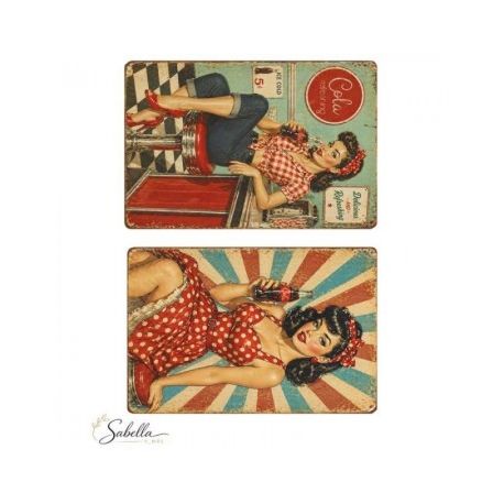 Transfer 25x30cm CHPAS PIN-UP