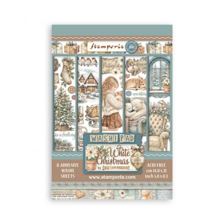 Washy Pad 8 hojas A5 - WHITE CHRISTMAS