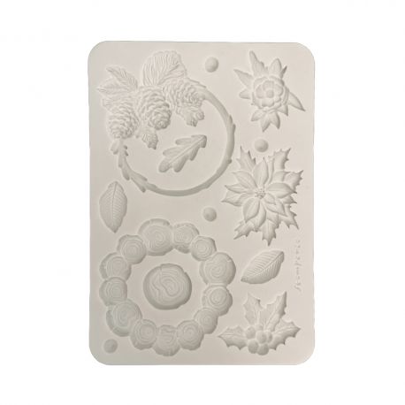 Molde de silicona A5 - CHRISTMAS GUIRNALDAS