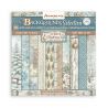 Backgrounds Scrap 10 hojas 20.3X20.3  (8"X8") - WHITE CHRISTMAS