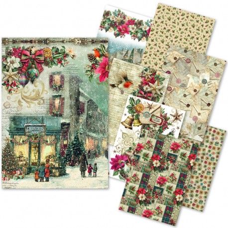 Papel de Arroz A5 Ciao Bella - MERRY & BRIGHT