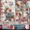 Set 12 papeles Ciao Bella "BOHEMIAN BURGUNDY"