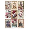 Papel de Arroz A4 Ciao Bella - BURGUNDY CARDS