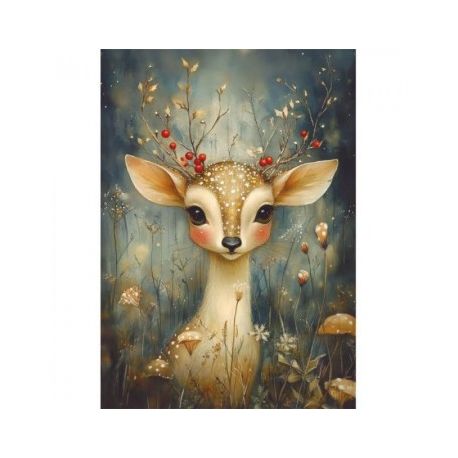 Transfer 25x30cmCHRISTMAS LITTLE REINDEER