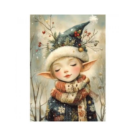 Transfer 25x30cm  CHRISTMAS IN THE SNOW