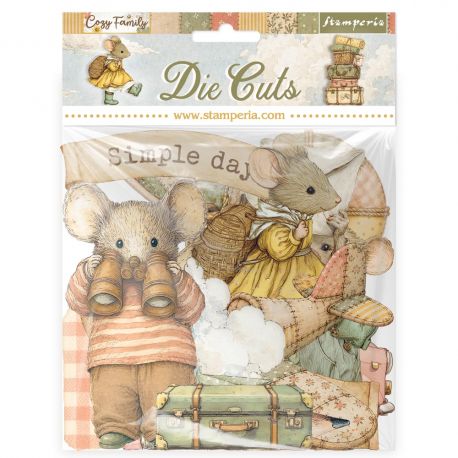 Die cuts surtido - COZY FAMILY