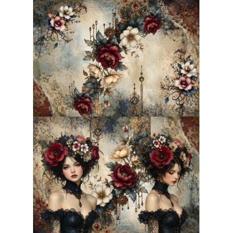 Lamina de seda 50x70 -  La Tiendita Shabby chic