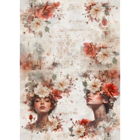 Lamina de seda 50x70 -  La Tiendita Shabby chic