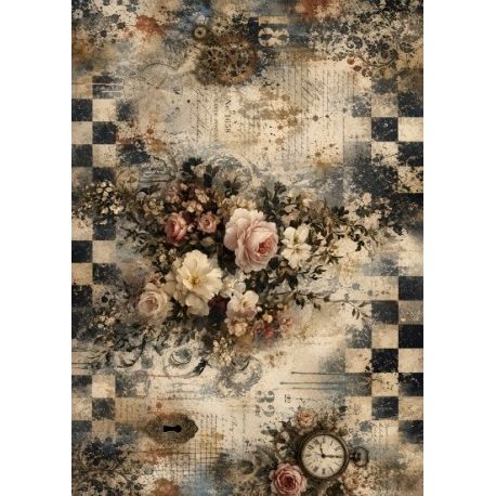 Lamina de seda 50x70 -  La Tiendita Shabby chic