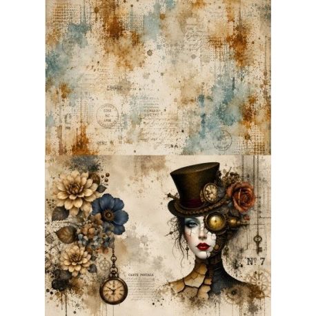 Lamina de seda 50x70 -  La Tiendita Shabby chic