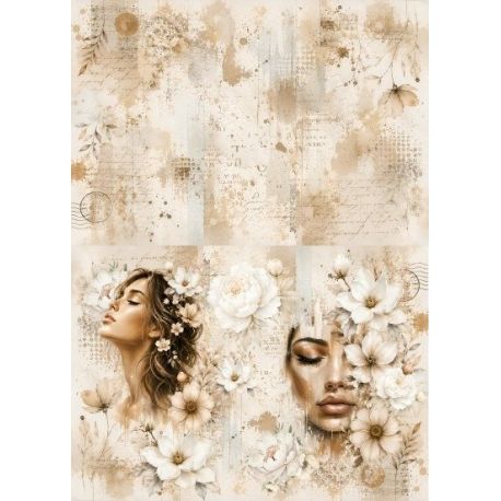 Lamina de seda 50x70 -  La Tiendita Shabby chic