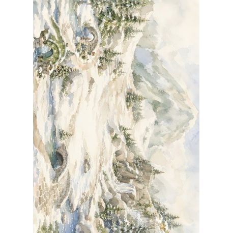 Lamina de seda 50x70 -  La Tiendita Shabby chic