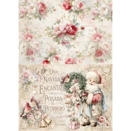 Lamina de seda 50x70 -  La Tiendita Shabby chic