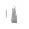 Delantal gris con bolsillo