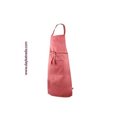 Delantal rojo con bolsillo