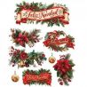 Transfer 25x30cm  CHRISTMAS GARLANDS 1