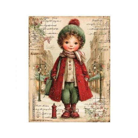 Transfer 25x30cm  CHRISTMAS BOY