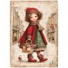 Transfer 25x30cm  CHRISTMAS GIRL
