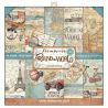 Bloc 10 hojas de papel Scrap Stamperia Around the world