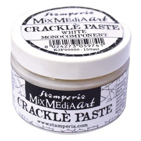 Cracle Paste blanca de Stamperia 150ml