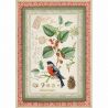 Papel de arroz DinA4 Winter Botanic little bird