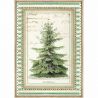 Papel de arroz DinA4 Winter Botanic chistmas Tree