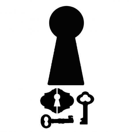 Stencil Stamperia 20x25cm y 0.5mm de espesor locks and keys