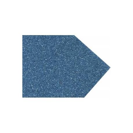 Goma eva super glitter 60x40 2mm Azul Cyan 