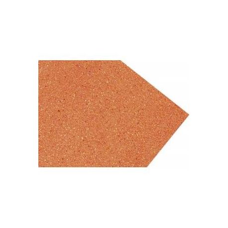 Goma eva super glitter 60x40 2mm Naranja