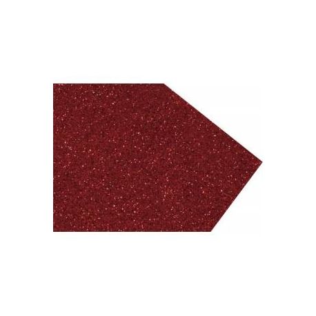 Goma eva super glitter 60x40 2mm Rojo Navidad 