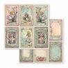 Bloc 10 hojas de papel Scrap Stamperia Alice
