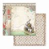 Bloc 10 hojas de papel Scrap Stamperia Alice